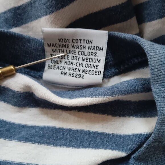 Vintage Men's T-shirt Large Single Stitch 90's Grunge Striped Ringer USA Cobain - Picture 8 of 8